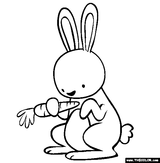 Bunny Rabbit Coloring Page